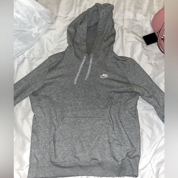 Sweaters - grey nike hoodie